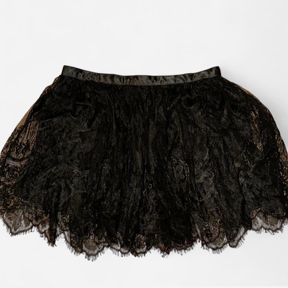 Elegant Black Lace Skirt